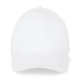 ASHTON. Kapa od 100% četkanog pamuka (260 g/m²) sa 5 panela, bela