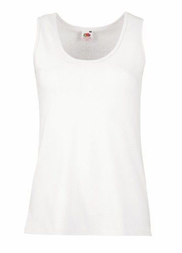 Fruit of the Loom, Ladies Valueweight Athletic Vest, ženska atlet majica, bela, L