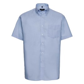 RUSSELL Men's Short Sleeve Shirt EASY CARE OXFORD