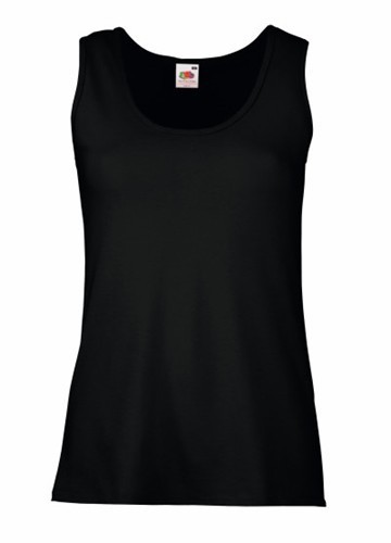 Fruit of the Loom, Ladies Valueweight Athletic Vest, ženska atlet majica, crna, M