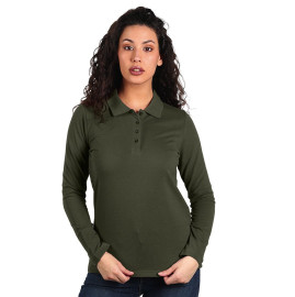 SUNNY LSL, women's long sleeve polo shirt, 180 g/m2, olive