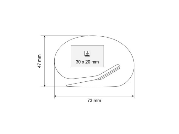 CUTY, otvarač pisma, white