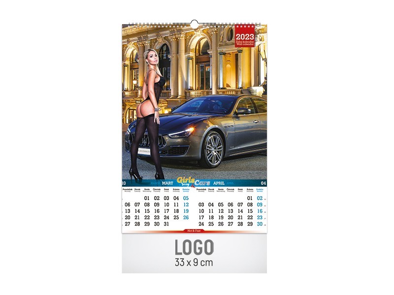 sexy girls and cars calendar