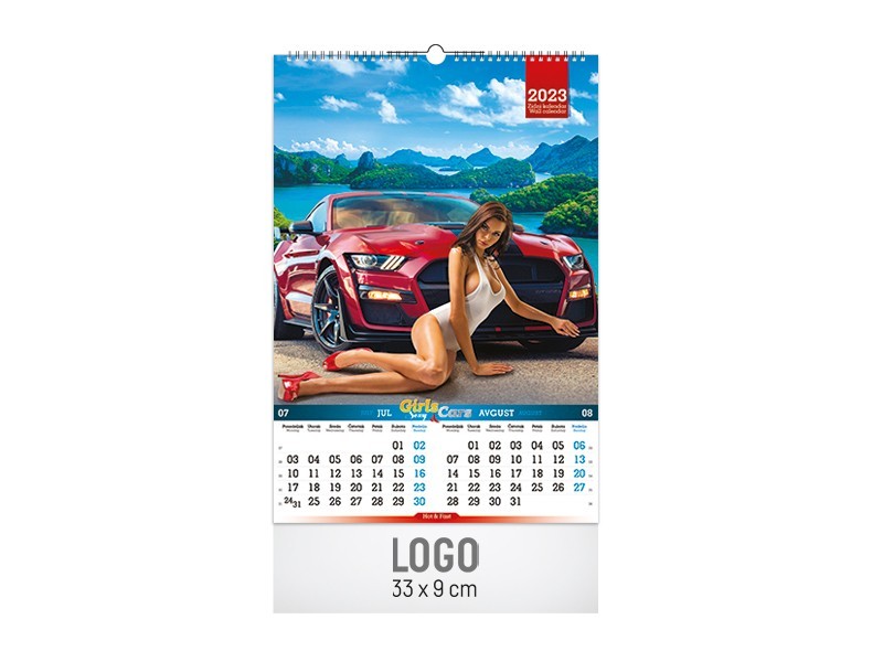 sexy girls and cars calendar