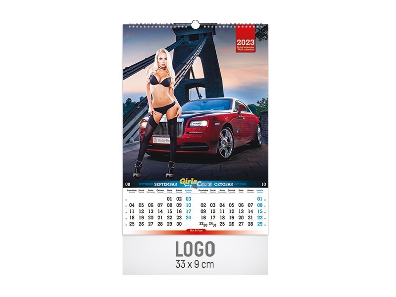 sexy girls and cars calendar