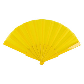 PATTAYA, hand fan, yellow