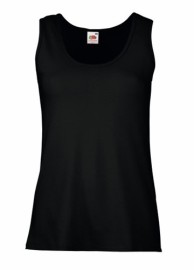Fruit of the Loom, Ladies Valueweight Athletic Vest, ženska atlet majica, crna, 2XL