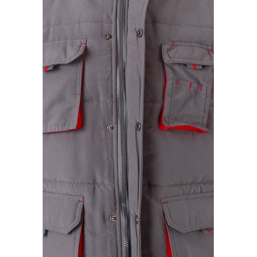 VL NERGAL. Postavljeni prsluk, dvobojni, sa više džepova (120g/m²), od poliestera (100%)