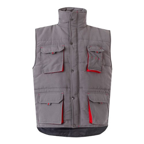 VL NERGAL. Padded vest, two-tone, multi-pocket (120g/m²), in polyester (100%)