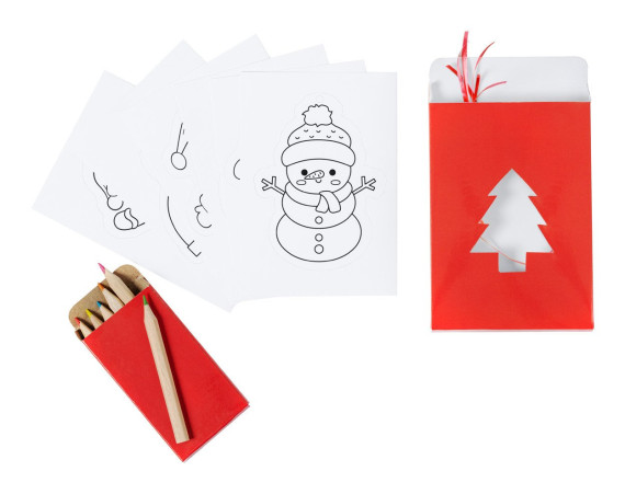 Hilvira Christmas tree ornament colouring set