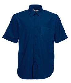 Fruit of the Loom, SS Oxford Shirt, muška poslovna košulja kratkih rukava, teget, 2XL