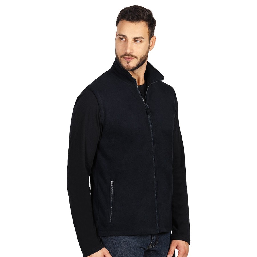 GLECHER VEST, polar fleece vest, blue