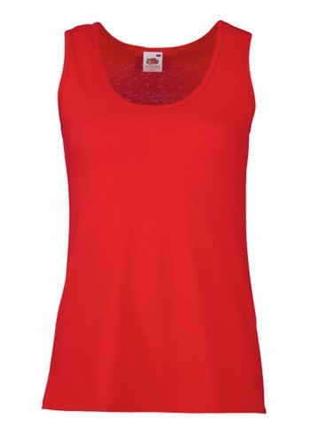 Fruit of the Loom, Ladies Valueweight Athletic Vest, ženska atlet majica, crvena, XL