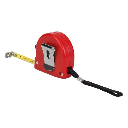 METRICO, tape measure 3 m, red