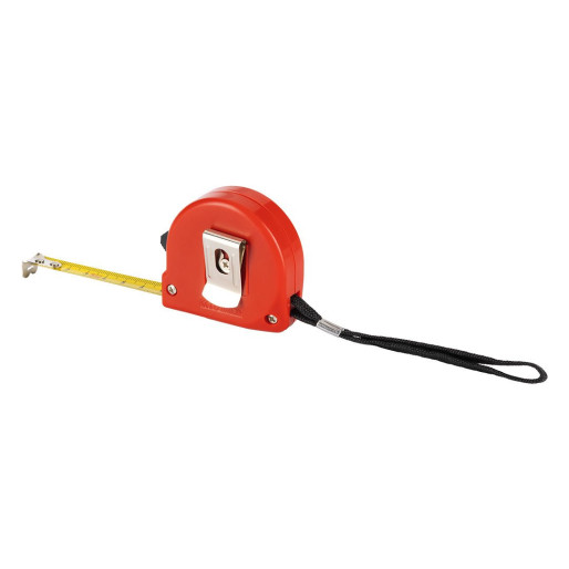 METRICO, tape measure 3 m, red