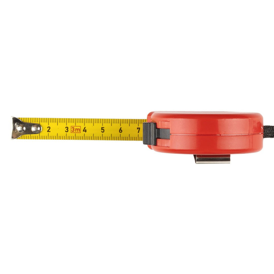 METRICO, tape measure 3 m, red