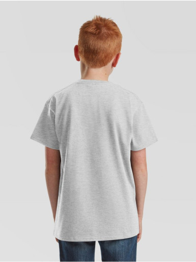 Fruit of the loom, KIDS ICONIC 195 T pamučna majca pepeljasto siva 128 (7-8 godina)