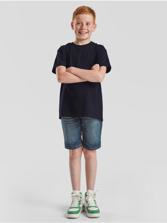 Fruit of the loom, KIDS ICONIC 195 T pamučna majca tamno teget 128 (7-8 godina)