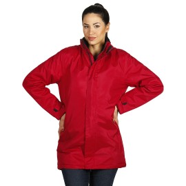 HILL, unisex fully zippered winter jacket, red