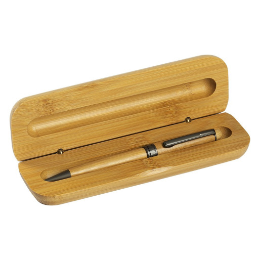 WEBER, wooden ball pen in a gift box, beige