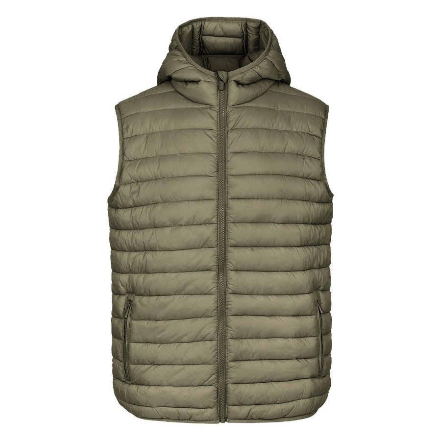 LIBERTY HOOD VEST MEN, prsluk sa kapuljačom, maslinasti