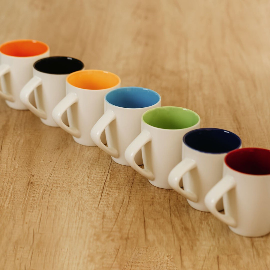 LILLY, porcelanska šolja, 300 ml, crvena