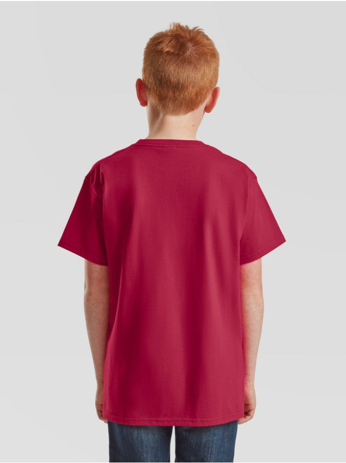 Fruit of the loom, KIDS ICONIC 195 T pamučna majca Svetla burgundi 104 (3-4 godina)