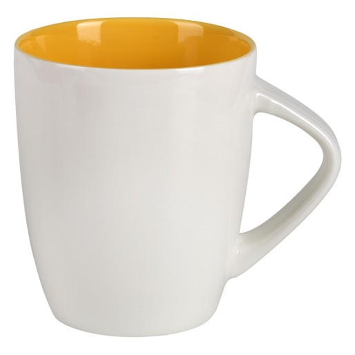 LILLY, porcelain mug, 300 ml, yellow