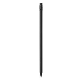 BLACKY COLOR, wooden pencil hb with eraser, black