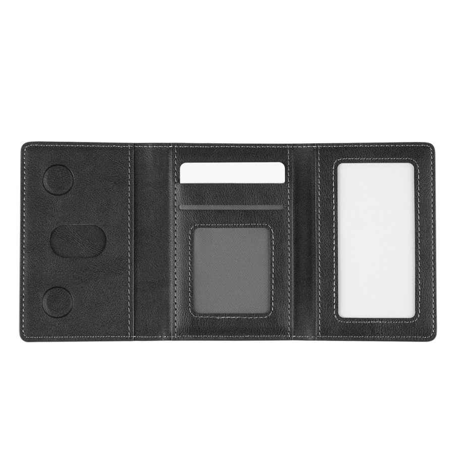 EMBER, card and phone holder with magnet, black