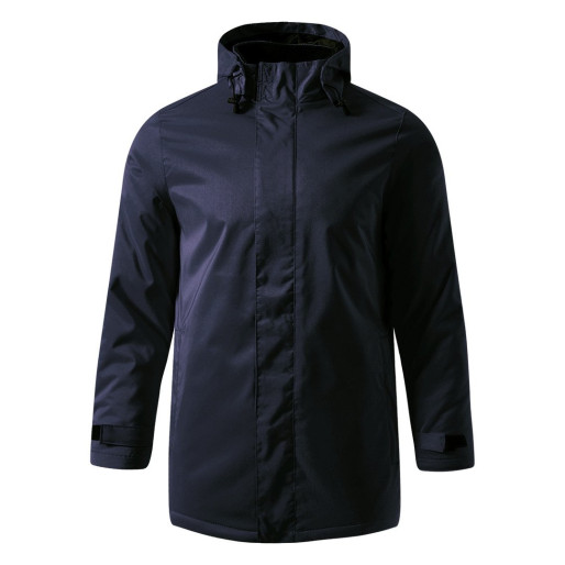 HILL, unisex fully zippered winter jacket, blue