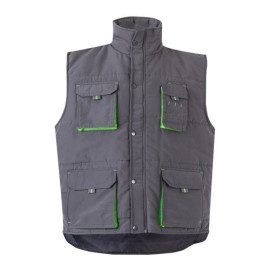 VL NERGAL. Padded vest, two-tone, multi-pocket (120g/m²), in polyester (100%)