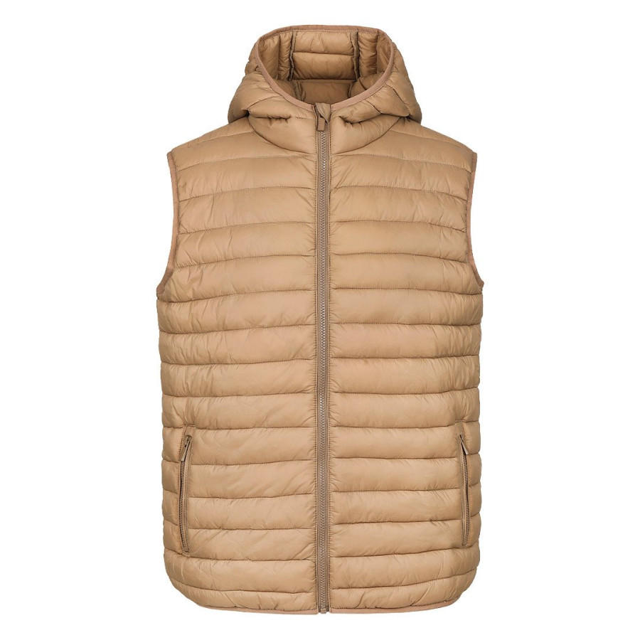 LIBERTY HOOD VEST MEN, prsluk sa kapuljačom, svetlo braon