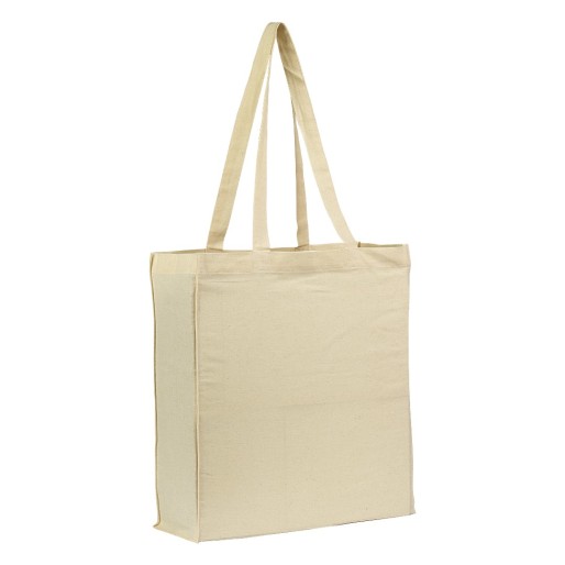 BAZAR, cotton shopping bag, 150 g/m2, beige
