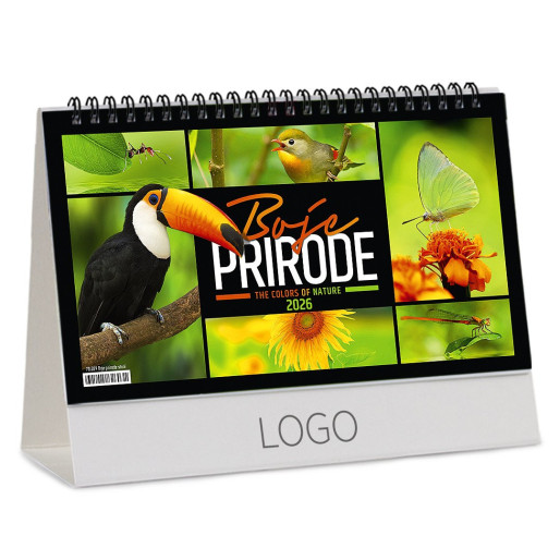 BOJE PRIRODE 29, stoni kalendar: 13 listova, mesečni