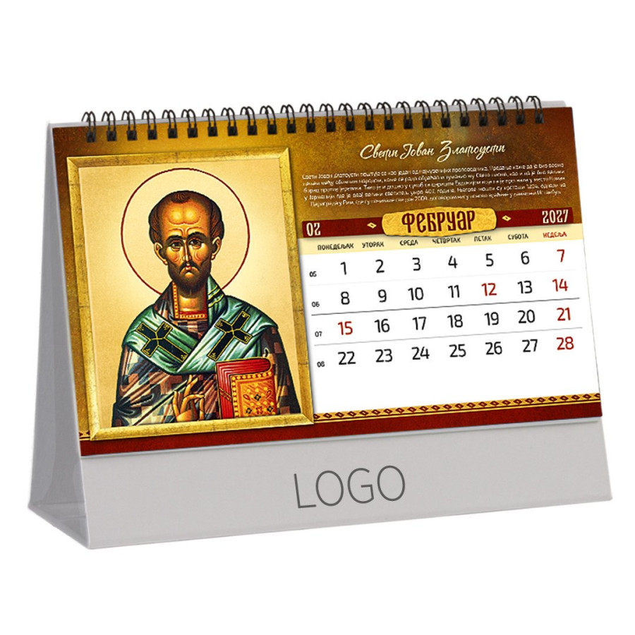 IKONE 37, desk calendar, 13 pages, 22.5 x 13 cm