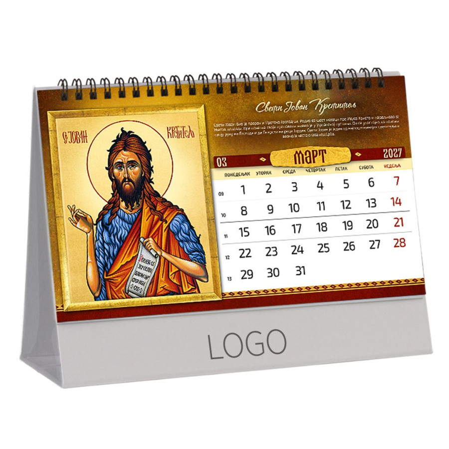 IKONE 37, desk calendar, 13 pages, 22.5 x 13 cm
