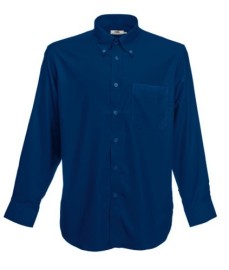 Fruit of the Loom, LS Oxford Shirt, men's long sleeve business shirt, tee shirt, M