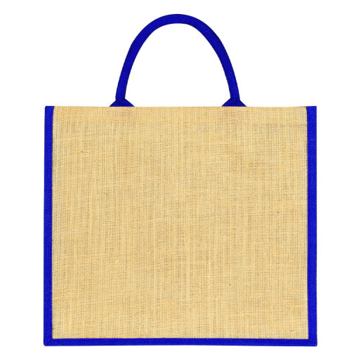 MAKARENA, jute shopping bag, royal blue