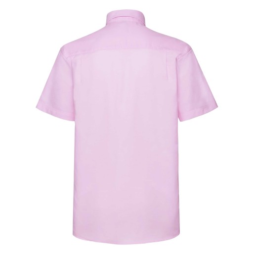 RUSSELL Men's Short Sleeve Shirt EASY CARE OXFORD