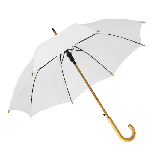CLASSIC RPET, umbrella with automatic opening, white