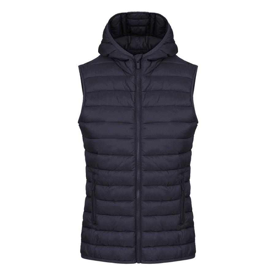 LIBERTY HOOD VEST WOMEN, ženski prsluk sa kapuljačom, plavi