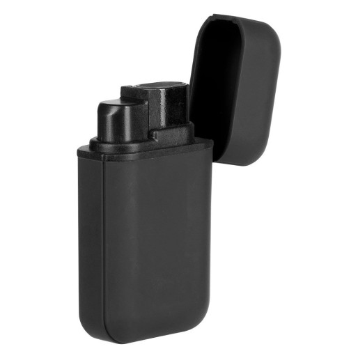 TORCH, plastic electronic lighter with double turbo flame, black