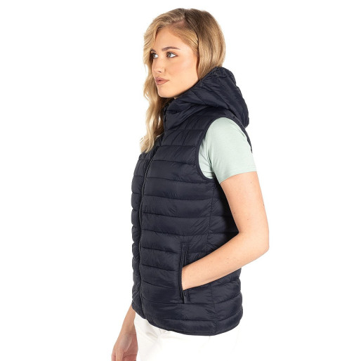 LIBERTY HOOD VEST WOMEN, ženski prsluk sa kapuljačom, plavi