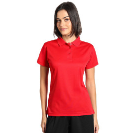 LACROSS LADY, women’s sports polo shirt, 130 g/m², red