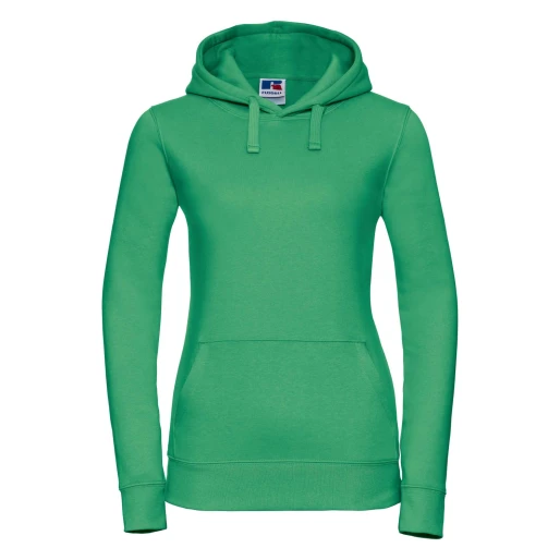 Russell Women's Premium Zipped Hoodie - 3-Layer Fabric, Bottle Green, Size S