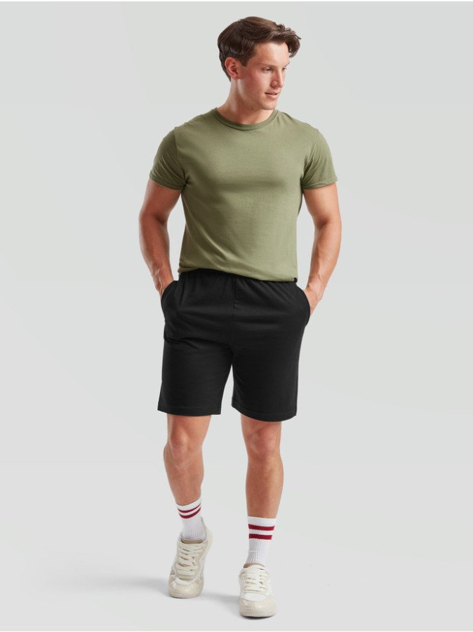 Fruit of the loom,ICONIC 195 JERSEY SHORTS crna M