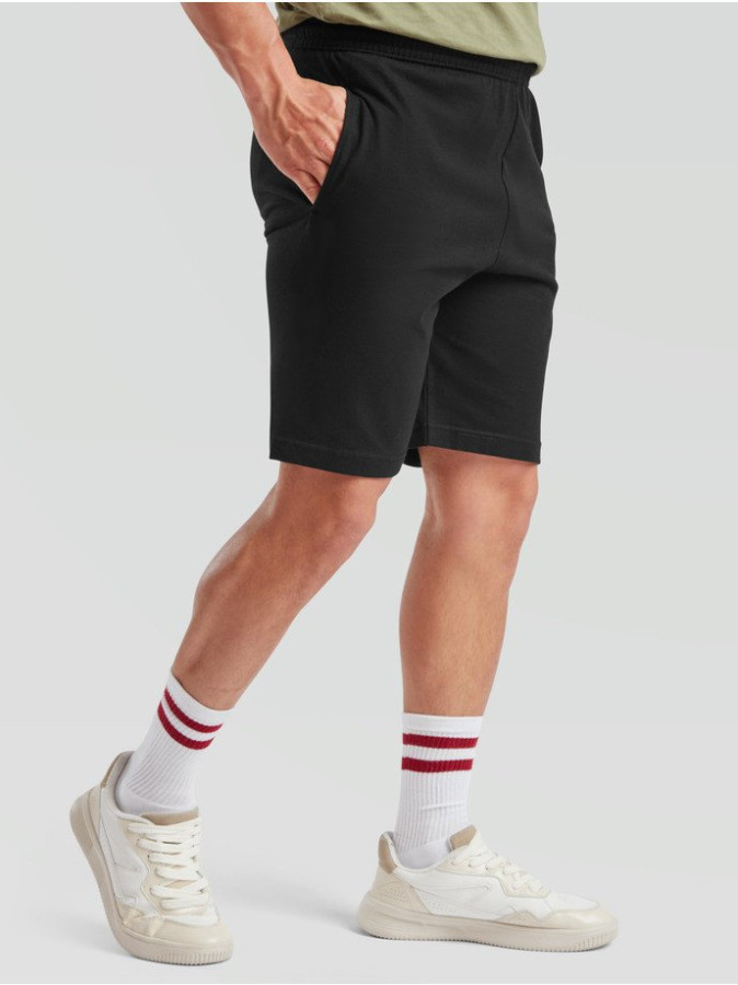 Fruit of the loom,ICONIC 195 JERSEY SHORTS crna M