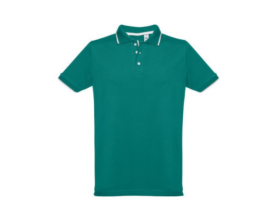 THC ROME. Muška slim polo majica , Tamno zelena