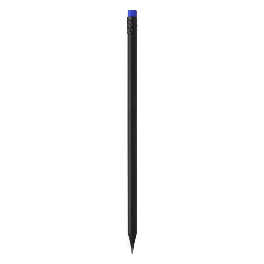 BLACKY COLOR, wooden pencil hb with eraser, royal blue